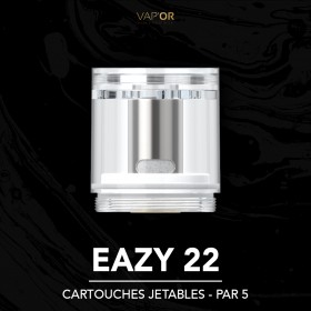 Cartouches Eazy 22 - Vap'Or - par 5