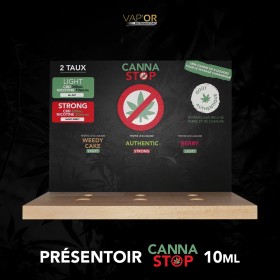Presentoir CannaStop 10ml -Vap'Or Juices - Bois