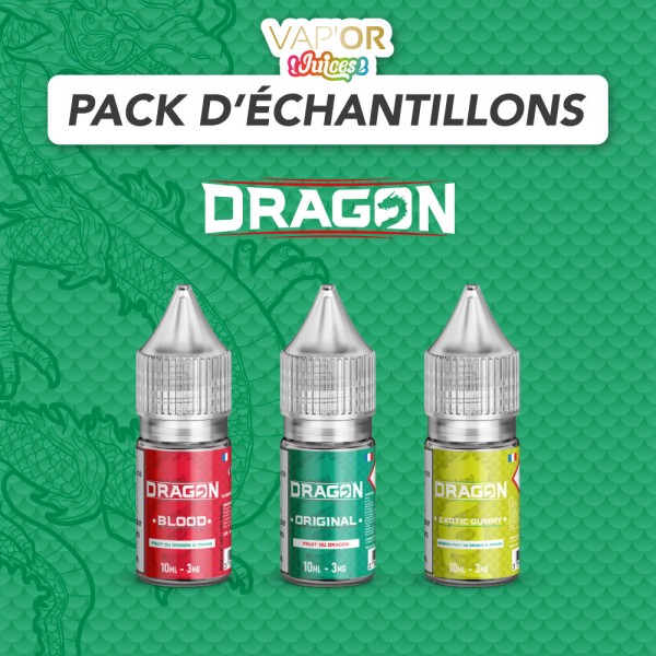 Pack echantillons - Dragon - 10ml 3mg