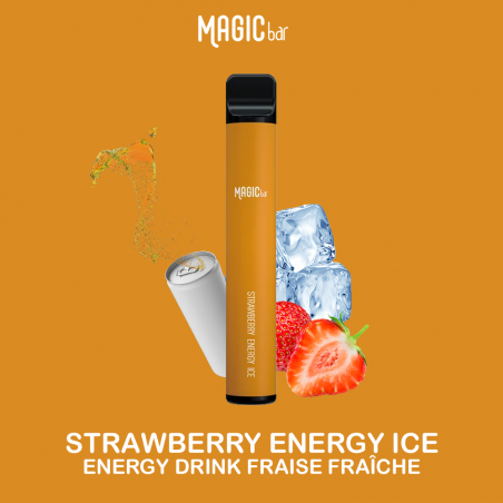 Strawberry Energy Ice - Magic  Bar - 2% 600 Puffs