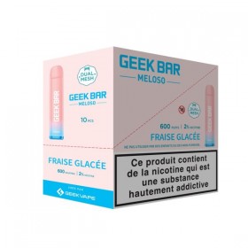 Meloso Fraise glacée - Geek Bar - 600 Puff - DISPLAY DE 10