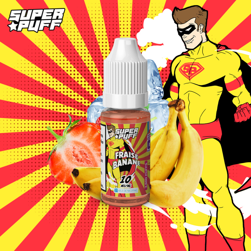 Fraise Banane - Super Puff - 10ml (Par 6)