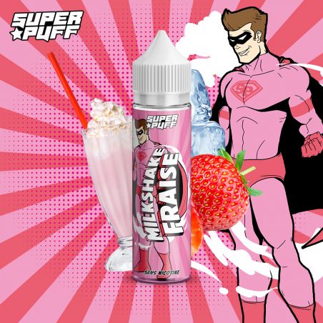 Milkshake Fraise - Super Puff - 50ml (Par 6)